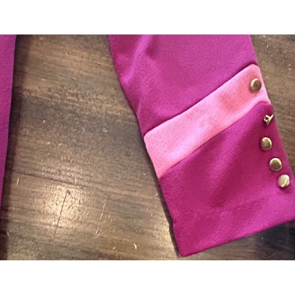 Vintage Sears Fashions Mod Dress Pants Matching Set Magenta Pink 60s 70s 2 Piece - Picture 4 of 9